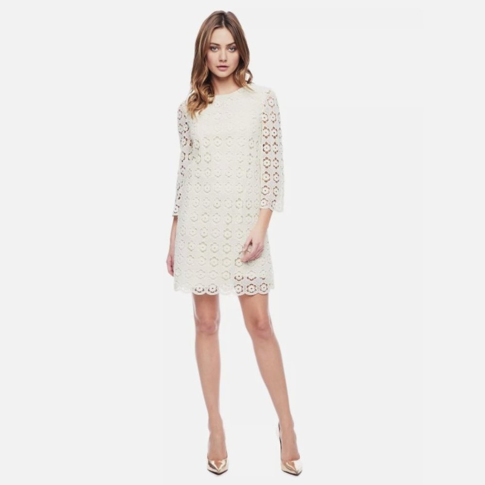 RARE! NWT Vintage Juicy Couture Daisy Guipuere Dress White Lace Size 4